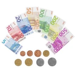 Dinero de juguete monedas y billetes realistas (116) - Goki