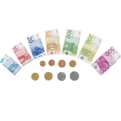 Dinero de juguete monedas y billetes realistas (116) - Goki
