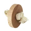 Disco de madera con cuerda de algodón Montessori - Enrosca