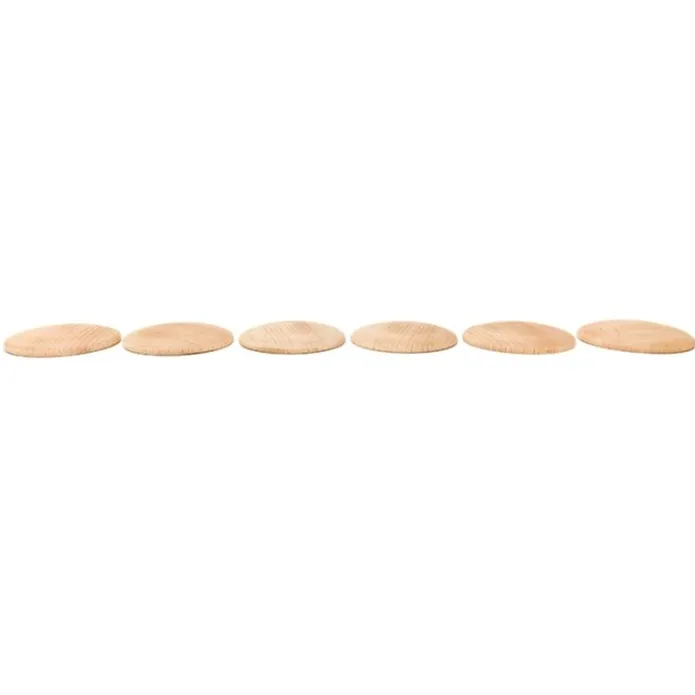 Discos de madera natural (6) - Grapat