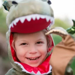 Disfraz capa de dinosaurio T-rex con garras talla 4-6 - Great Pretenders