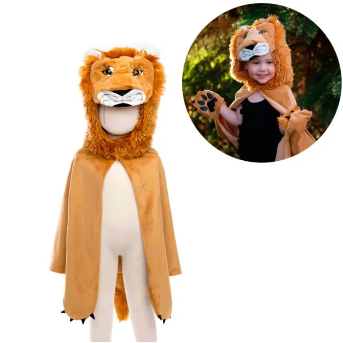 Disfraz capa de león talla 4-6 - Great Pretenders
