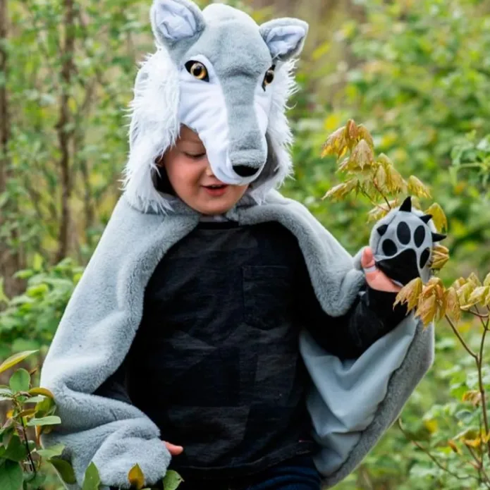Disfraz capa de lobo talla 4-6 - Great Pretenders