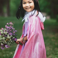 Disfraz capa de princesa rosa talla 4-6 - Great Pretenders