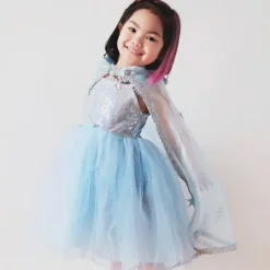 Disfraz capa de reina de hielo talla 5-7 - Great Pretenders