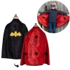 Disfraz capa reversible superhéroes Spiderman Batman con antifaz talla 4-6 - Great Pretenders
