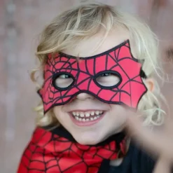 Disfraz capa reversible superhéroes Spiderman Batman con antifaz talla 3-4 - Great Pretenders