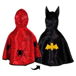 Disfraz capa reversible superhéroes Spiderman Batman talla 2-3 - Great Pretenders