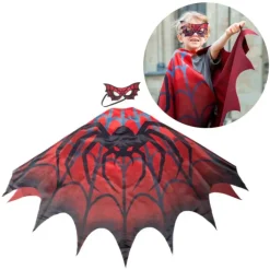 Disfraz capa superhéroe Spiderman con antifaz talla 4-6 - Great Pretenders