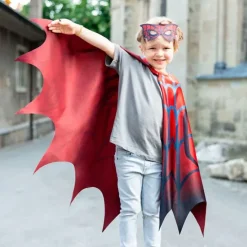 Disfraz capa superhéroe Spiderman con antifaz talla 4-6 - Great Pretenders