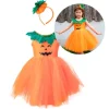 Disfraz de calabaza con diadema talla 5-6 - Great Pretenders