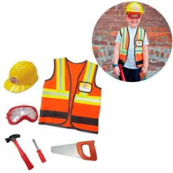 Disfraz de obrero con accesorios talla 5-6 - Great Pretenders