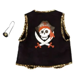 Disfraz de pirata con parche y chaleco talla 4-7 - Great Pretenders