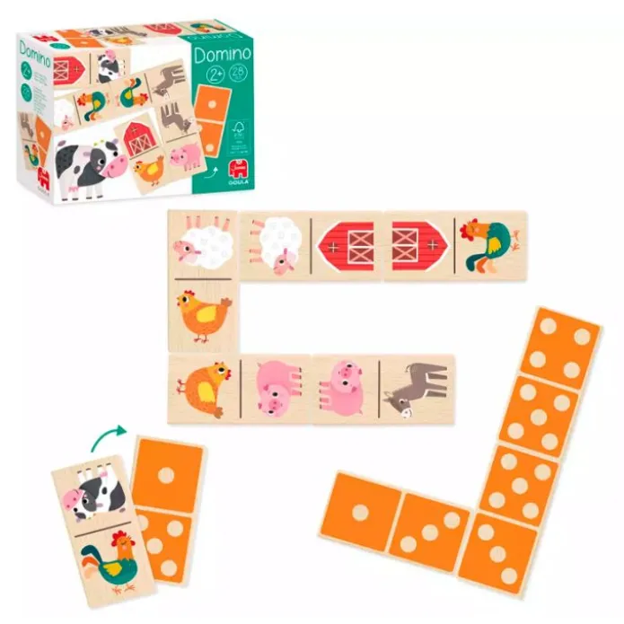 Dominó de madera Granja 28 piezas - Goula