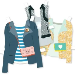 El gran vestidor: muñeca y ropa de papel - Djeco