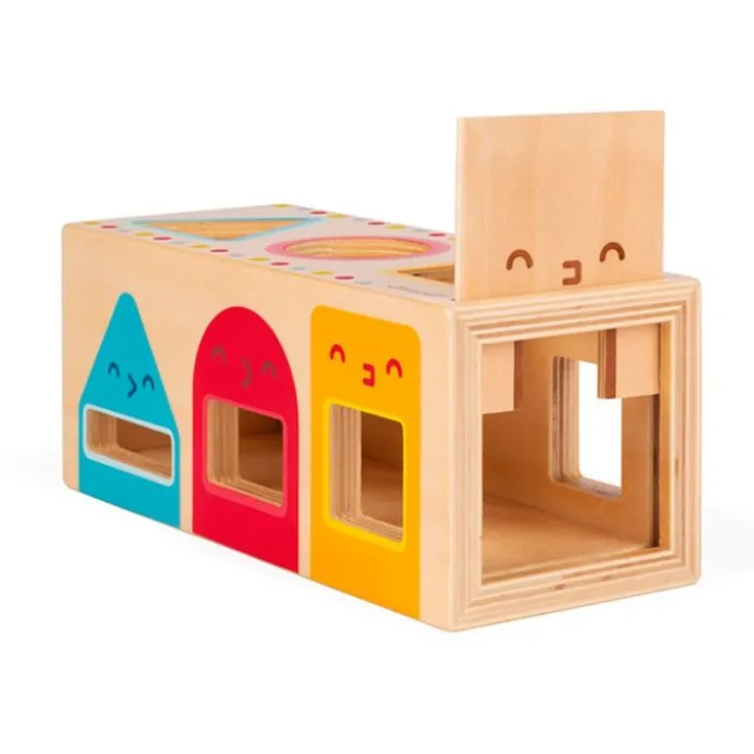 Encajable de madera caja de formas geométricas - Janod