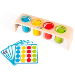 Encajable de madera con tubos para clasificar colores Essentiel - Janod