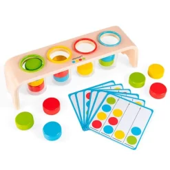 Encajable de madera con tubos para clasificar colores Essentiel - Janod