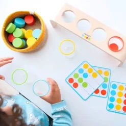 Encajable de madera con tubos para clasificar colores Essentiel - Janod