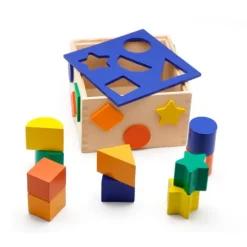Encajable de madera cubo 10 formas - Goki
