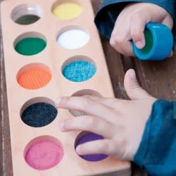 Encajable de madera para emparejar texturas - Andreu Toys