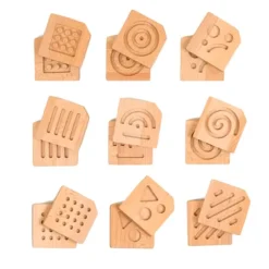 Encajable de madera sensorial 18 piezas - Andreu Toys