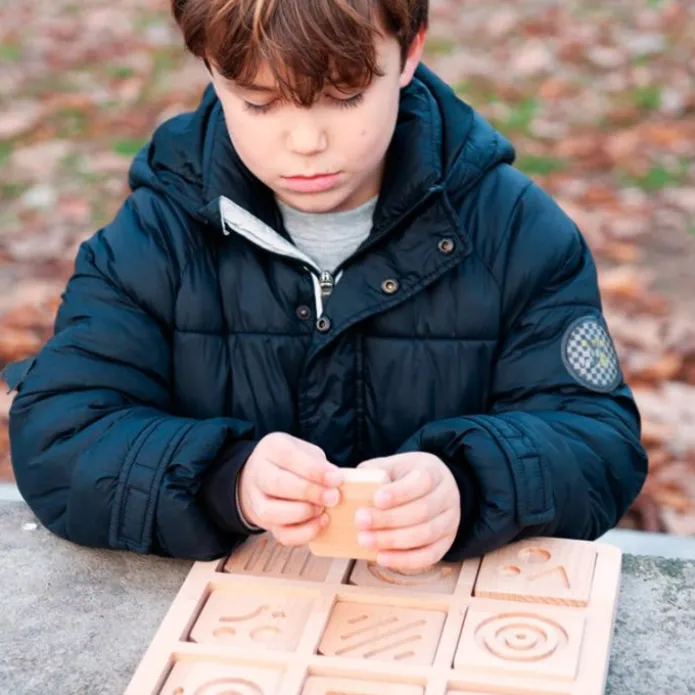 Encajable de madera sensorial 18 piezas - Andreu Toys
