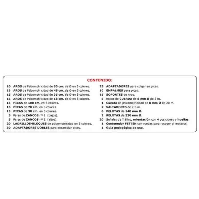 Equipo de psicomotricidad gruesa - LADO + REGALO caja almacenamiento
