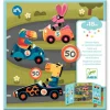 Escenario con pegatinas reutilizables coches - Djeco