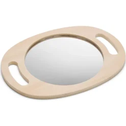 Espejo con marco de madera y asas 34,5 cm - TickiT
