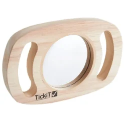 Espejo de madera plano con mangos 18 cm - TickiT