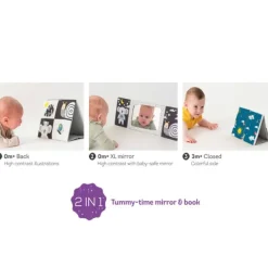 Espejo libro de tela para tummy time - Taf Toys