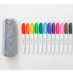 Estuche con rotuladores tiza líquida para tapetes (12) - Scribble Mat