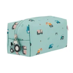 Estuche rectangular verde camiones Trucks - Tutete