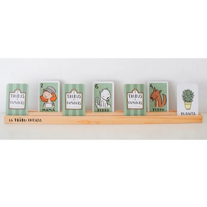 Expositor de madera para tarjetas y cartas - La Tribu Encaja