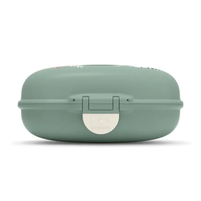 Fiambrera compacta polipropileno verde mapaches (sin BPA) 600 ml - Monbento
