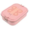 Fiambrera de acero inoxidable rosa mariposa 1,2 L - Trixie