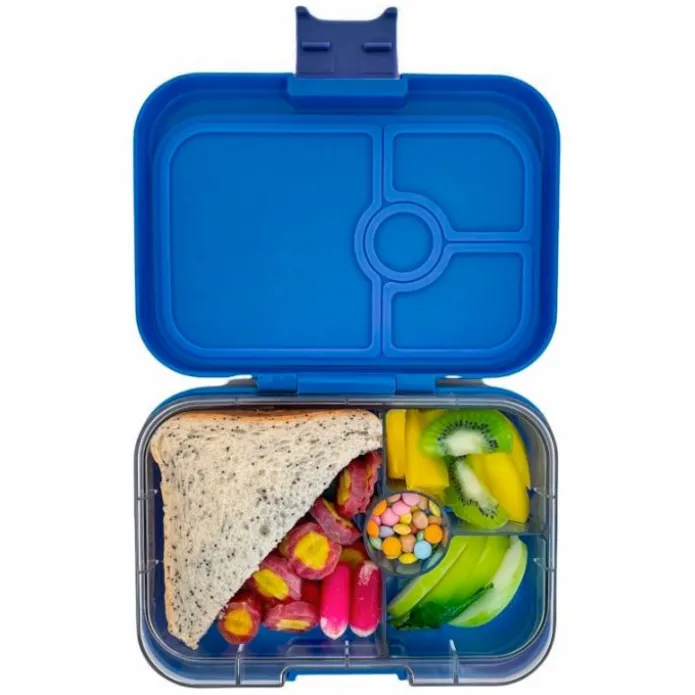 Fiambrera de tritán (sin BPA) con 4 compartimentos Panino Tiburón - Yumbox