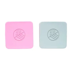 Fiambreras para snacks rosa y gris (2) - Madera de Bambú - Eco Rascals