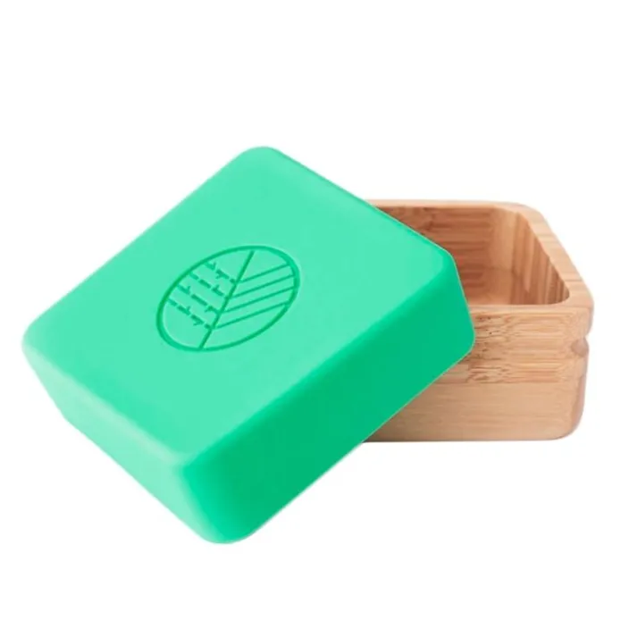 Fiambreras para snacks verde y gris (2) - Madera de Bambú - Eco Rascals