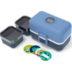Fiambrera triple compacta azul infinity polipropileno (sin BPA) 800 ml - Monbento