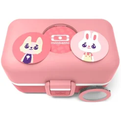 Fiambrera triple compacta rosa blush polipropileno (sin BPA) 800 ml - Monbento