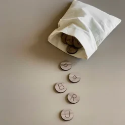 Fichas con letras de madera para lectoescritura - Ösbru
