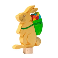 Figura conejo de Pascua de madera para calendario anual y espiral de celebración - Grimm's