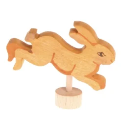 Figura conejo saltando de madera para calendario anual circular y para espiral - Grimm's