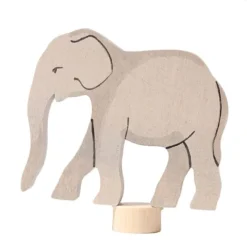 Figura elefante de madera para calendario anual y espiral de celebración - Grimm's