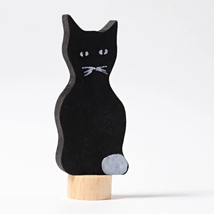 Figura gato de madera para calendario anual circular y para espiral - Grimm's