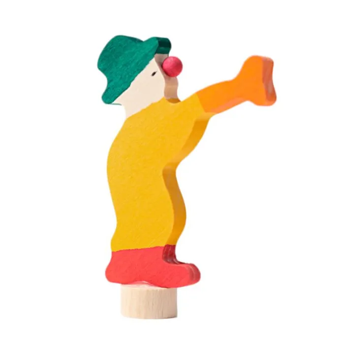 Figura payaso de madera para calendario anual y espiral de celebración - Grimm's