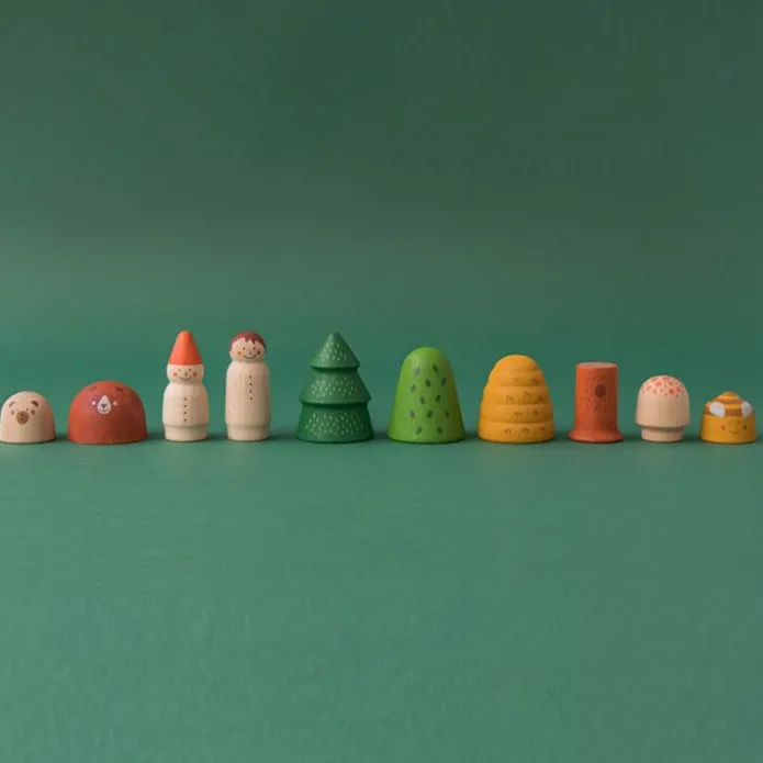 Figuras de madera bosque (10) - Londji