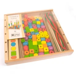Formas clasificar, enhebrar y apilar con plantillas - Andreu Toys